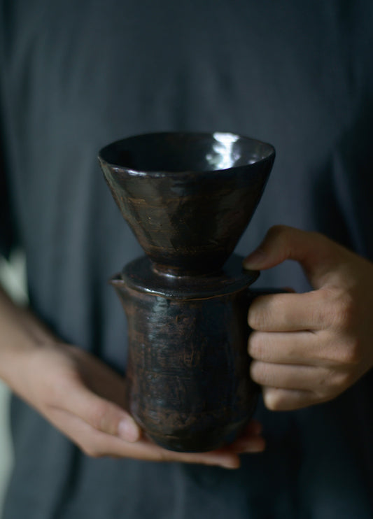 NEW-Ceramic 300 ml Coffee Pour Over Pitcher