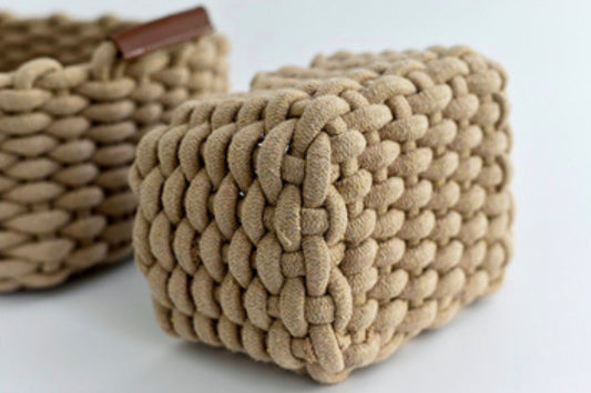 New-Handmade (Brown) Woven Seagrass Storage Basket