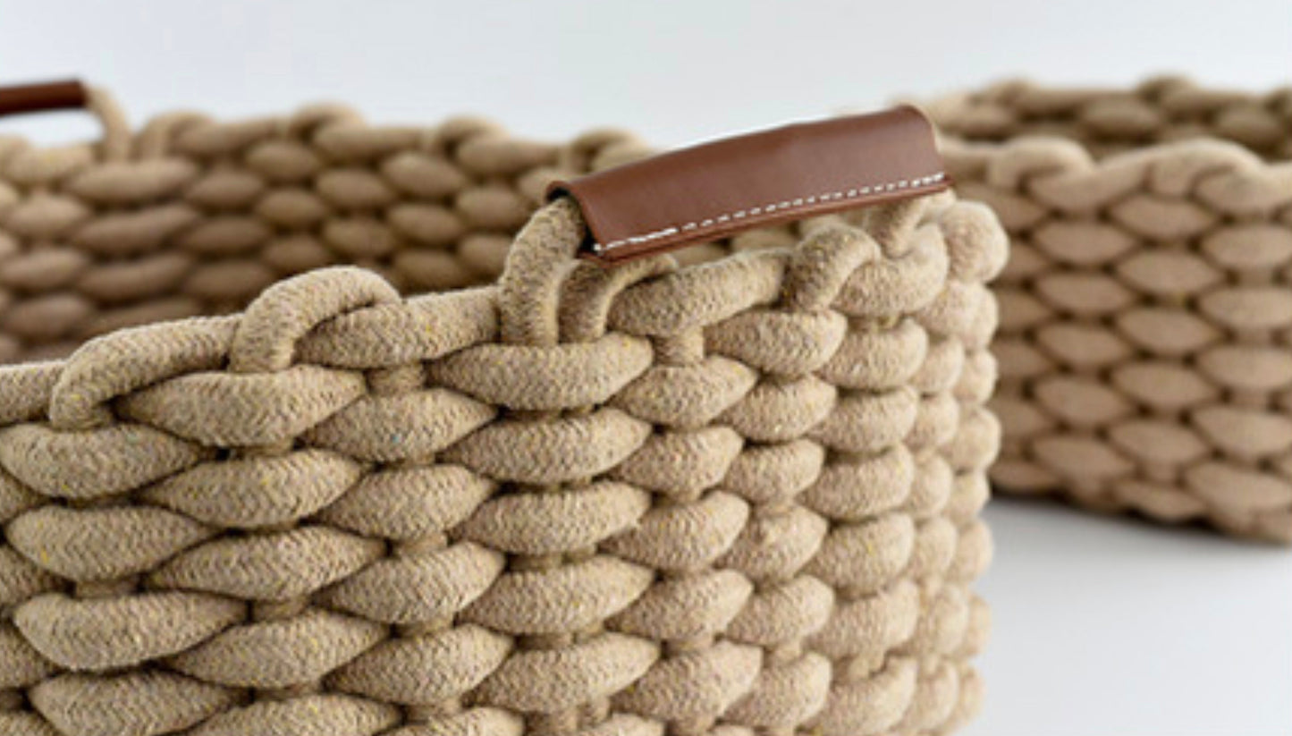 New-Handmade (Brown) Woven Seagrass Storage Basket