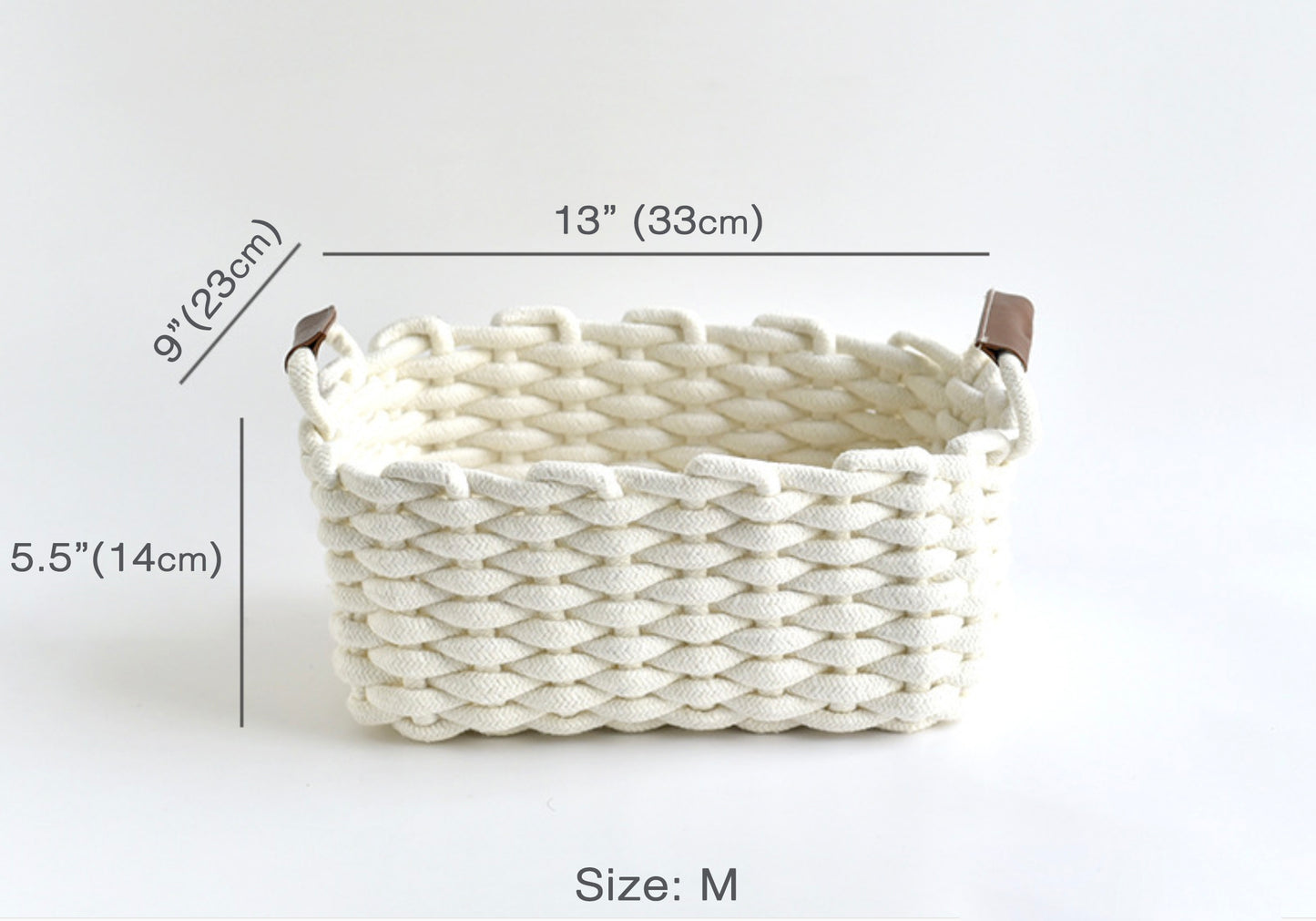 New-Handmade (White) Woven Seagrass Storage Basket